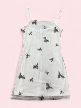 Y2K Diamonds USA butterfly mesh mini dress